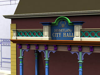 City Hall on Main Street U.S.A. at Disneyland