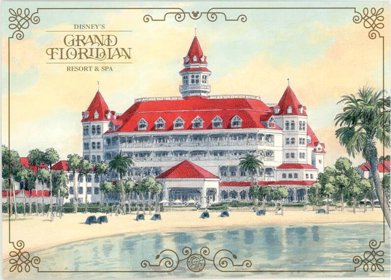 Grand Floridian Hotel Postcard