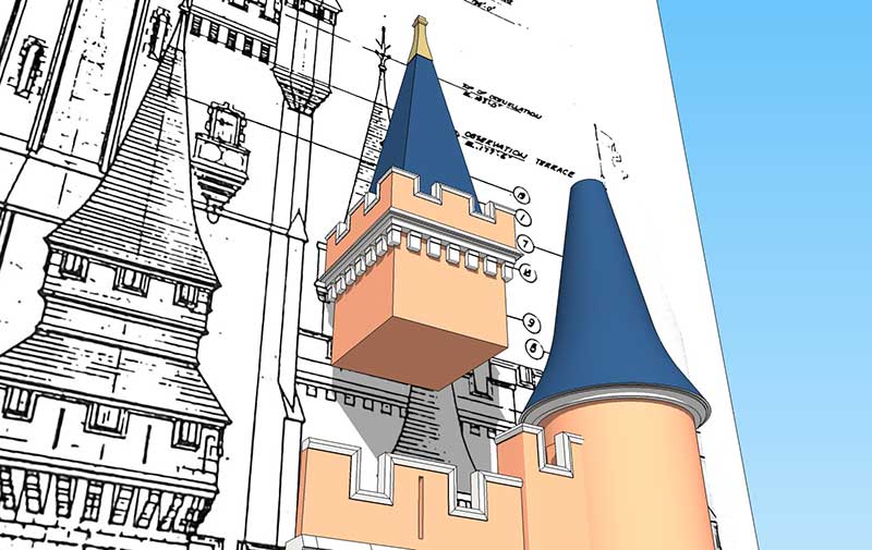 Walt Disney World - Cinderella Castle - 3D Model - Tower 19