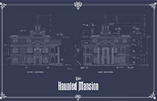 Disneyland's Haunted Mansion Blueprint Disneyland's Haunted Mansion Blueprint