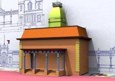 Disneyland's Main Street U.S.A. - City Hall 3D Model