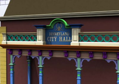 Disneyland's Main Street U.S.A. - City Hall 3D Model