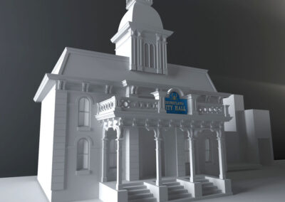 Disneyland's Main Street U.S.A. - City Hall 3D Model