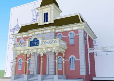 Disneyland's Main Street U.S.A. - City Hall 3D Model