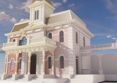 Disneyland's Main Street U.S.A. - City Hall 3D Model