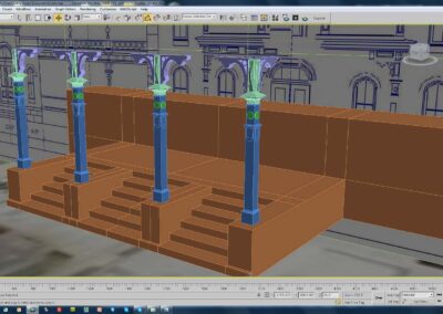 Disneyland's Main Street U.S.A. - City Hall 3D Model