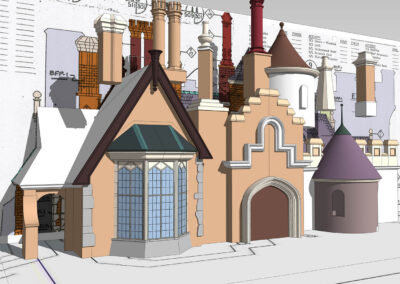 Disneyland's Fantasyland - Mr. Toad's Wild Ride 3D Model