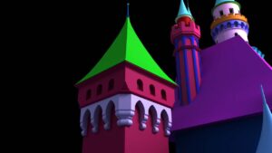 Disneyland's Sleeping Beauty Castle - 3D Model Progress