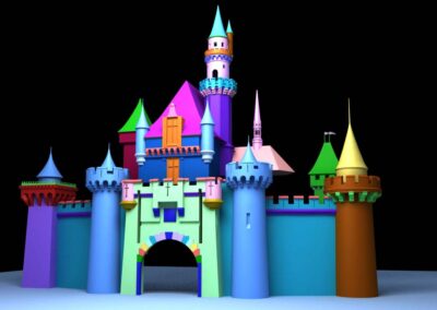 Disneyland's Sleeping Beauty Castle - 3D Model Progress