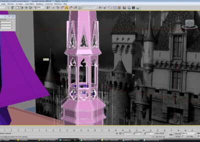 Disneyland's Sleeping Beauty Castle - 3D Model Progress