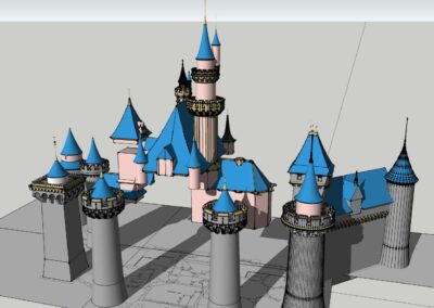 Disneyland's Sleeping Beauty Castle 3D Model