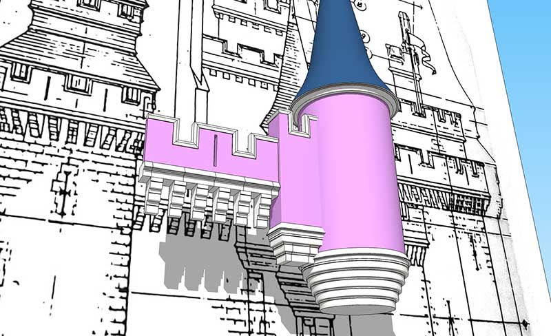 Walt Disney World - Cinderella Castle 3D Model