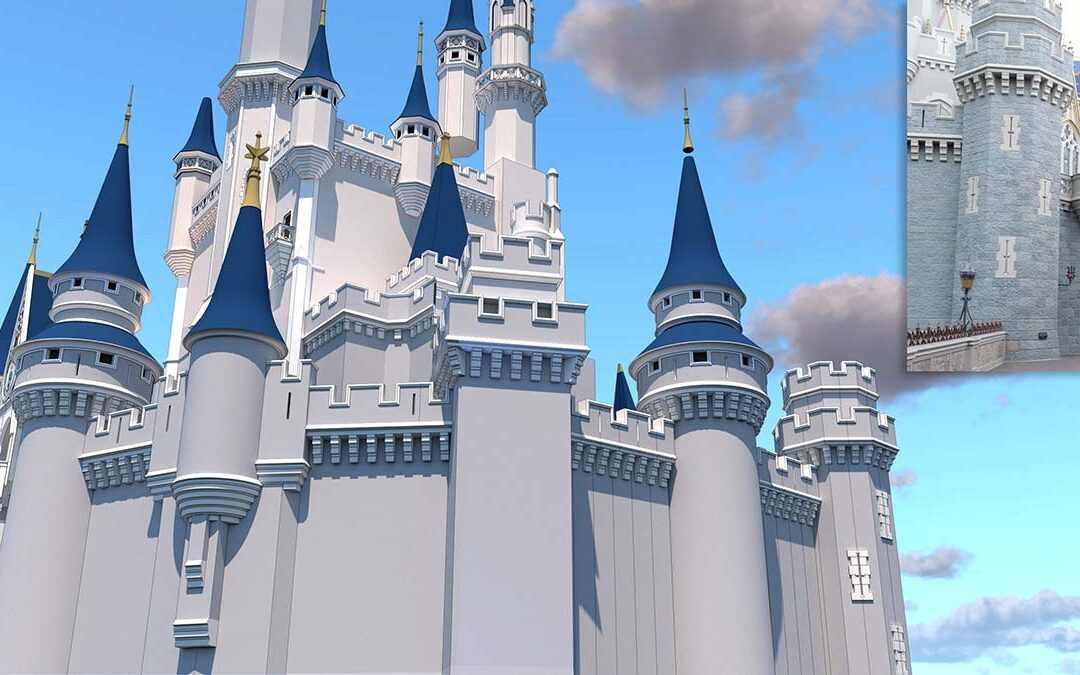 Walt Disney World - Cinderella Castle 3D Model