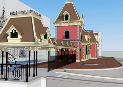 Disneyland's Main Street U.S.A. - Train Station 3D Model